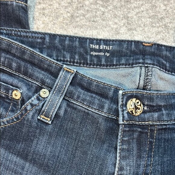 π₯ AG JEANS β THE STILT CIGARETTE LEG β SIZE 28R β DARK WASH π₯ - Picture 11 of 15